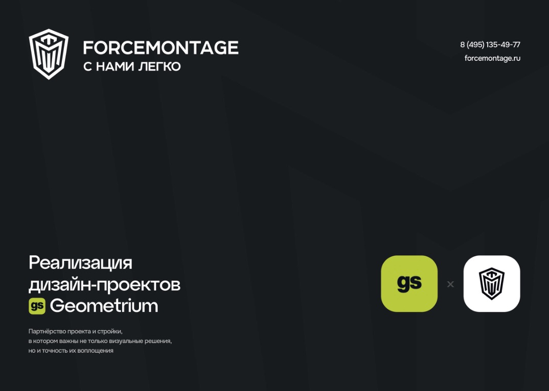 Обложка презентации «Реализация дизайн-проектов Geometrium»